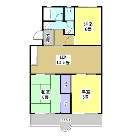 コーポラスグリーン 間取り図