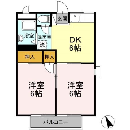 コーポ秋田 間取り図