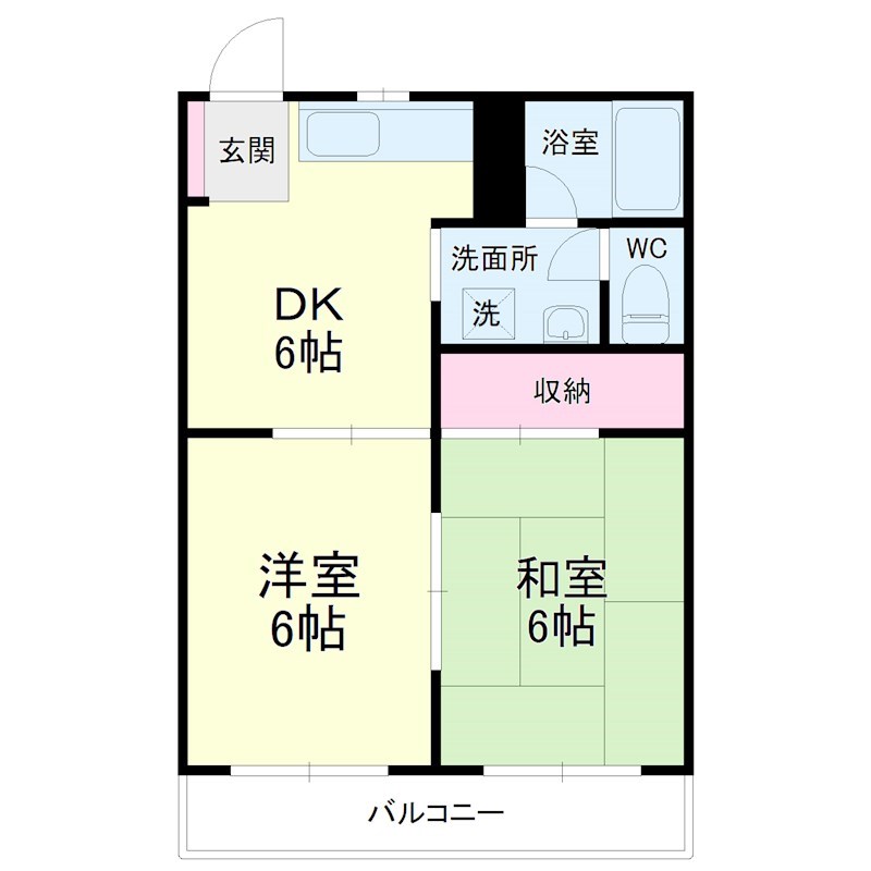 コーポ川田Ⅲ 間取り図