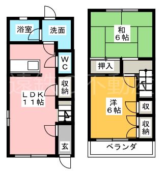 アベニュー平野Ⅴ 間取り図