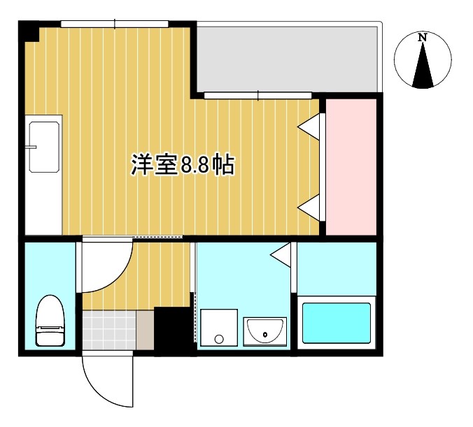 オリオンアパートメント 間取り図