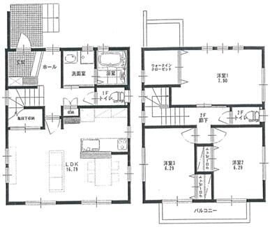 川瀬借家 間取り図