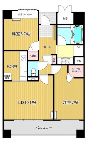 ディーグランセ山手 間取り図
