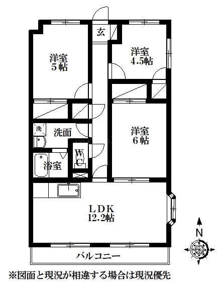 プラセオ上島 間取り図