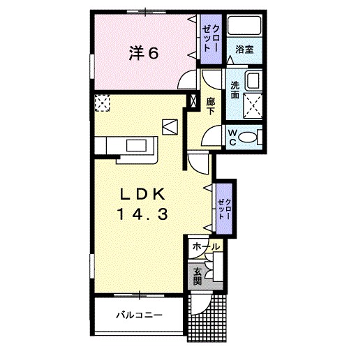 タウンヒルズⅠ 間取り図