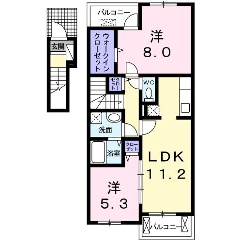 プランドールＣ 間取り図