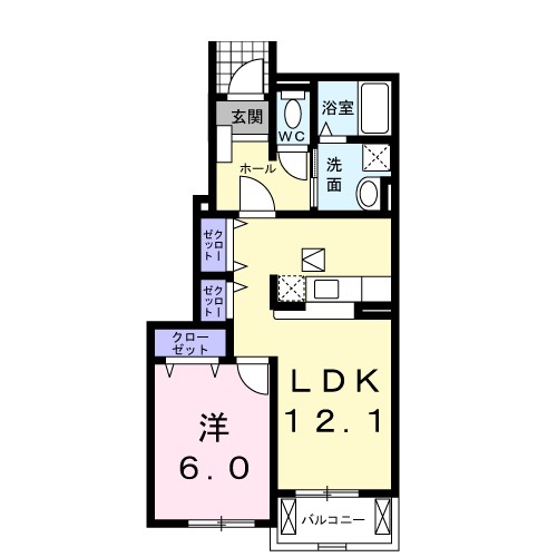 ビスタ・マールⅠ 間取り図