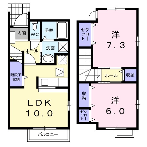 ソレイユ・ルヴァンＣ 間取り図