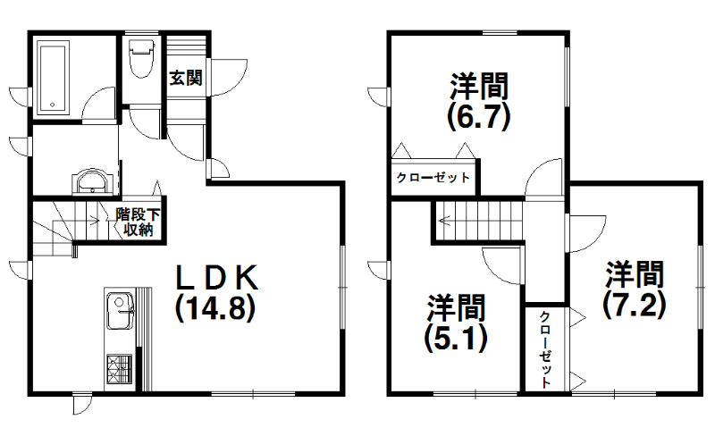 葵東３丁目貸家8-32 間取り図