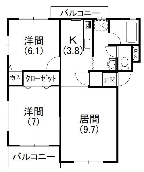 コンフォードⅠ 間取り図