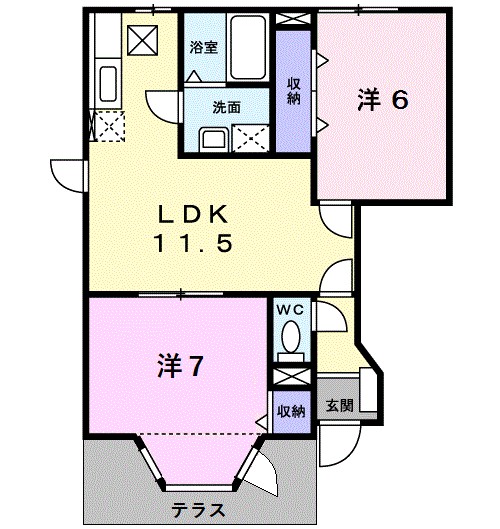 フォレストガーデンⅡ 間取り図