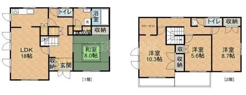 泉２丁目戸建 間取り図