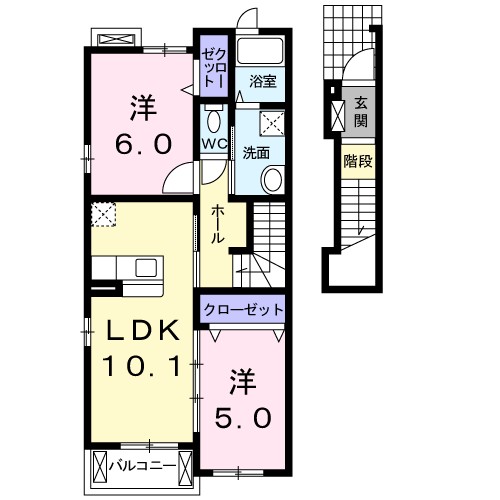 エヴァグリーン 間取り図