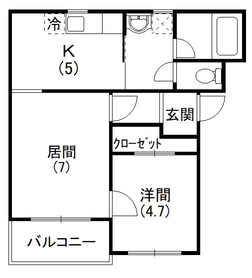 コンフォードⅢ 間取り図