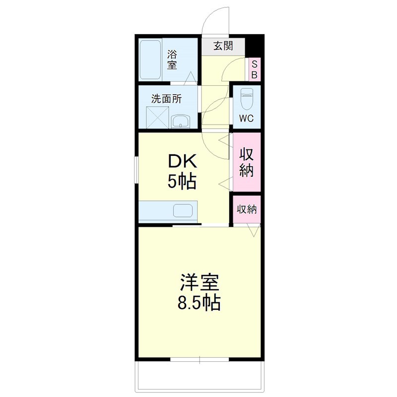 コンフォート半田山 202号室 間取り