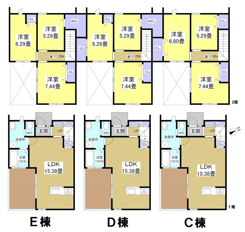 キャレブラン佐鳴湖 間取り図