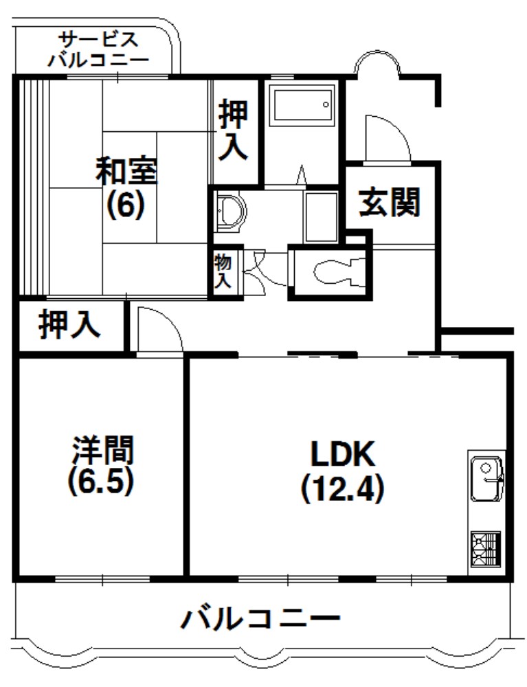 カーサフォルテ 402号室 間取り