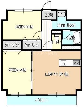 グランプ　GRANP 203号室 間取り