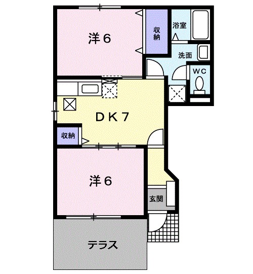 ベルクソーレＡ 間取り図