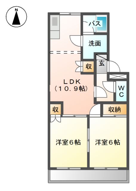 アンシャンテ 間取り図