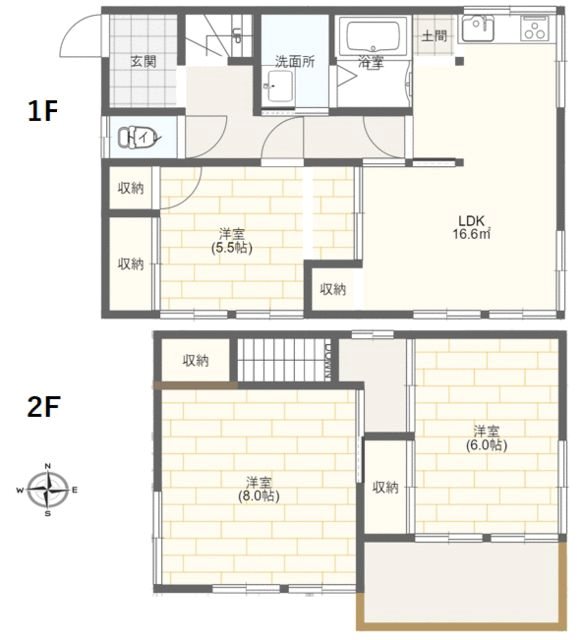 篠原町戸建貸家 間取り