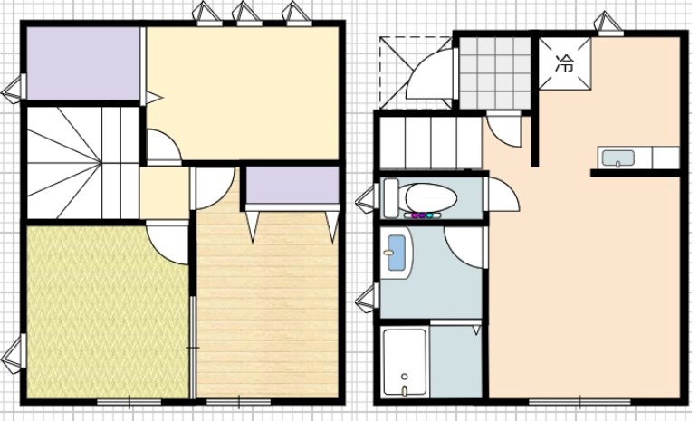 ポルテボヌール 間取り図