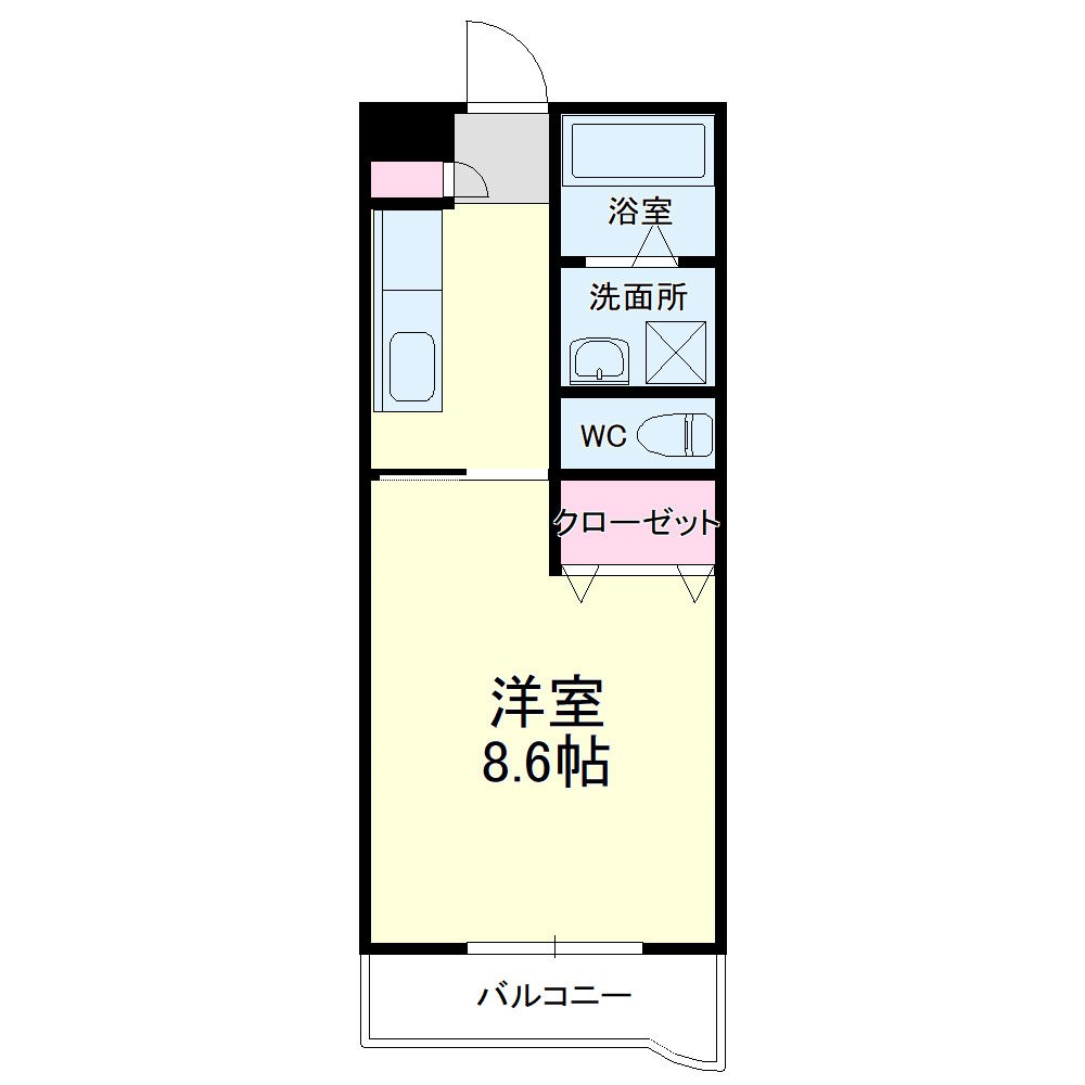 ティアラ西伊場 209号室 間取り