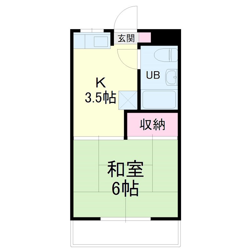 さぎの宮ハイツ 201号室 間取り