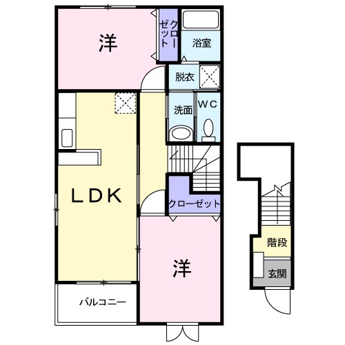 ラ・テールⅡ 間取り図