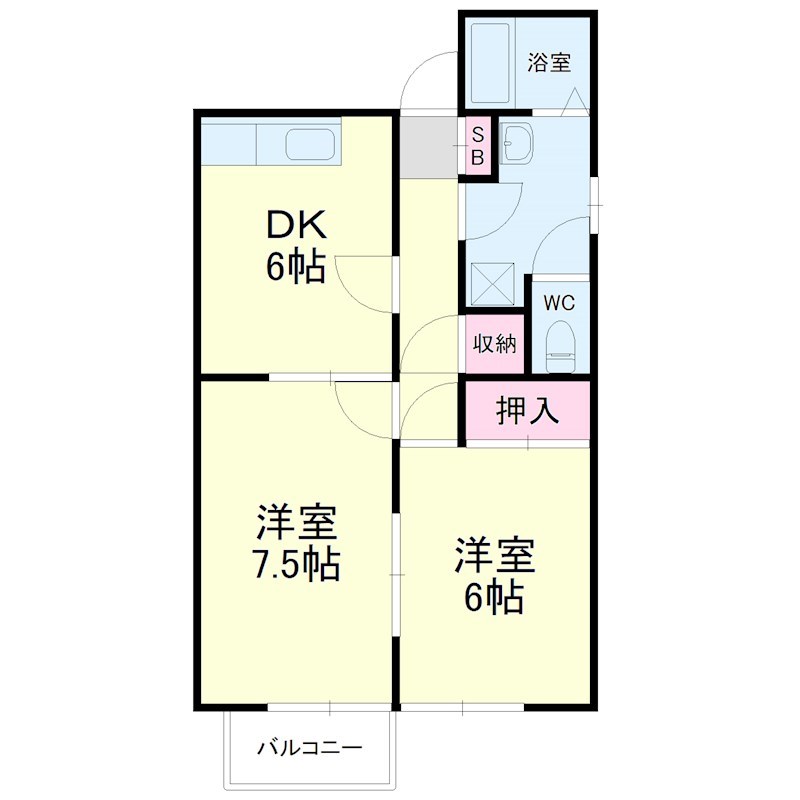 フォレストホクエン 間取り図