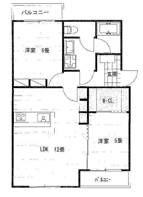 フェニックス 205号室 間取り