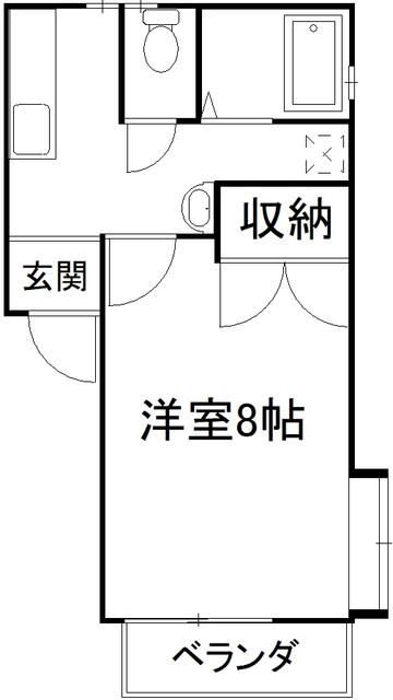 レイクヒルズⅠ 202号室 間取り