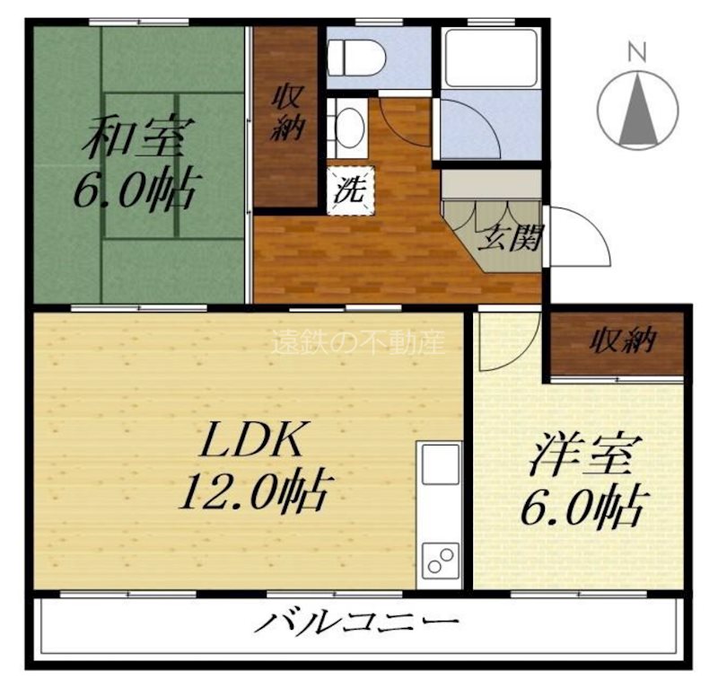 ハイツスバル  303号室 間取り