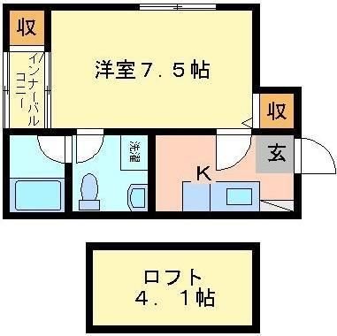 セゾンド・エル新津 103号室 間取り