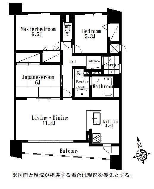 Ｄ&amp;rsquo;グランセ蜆塚 間取り図