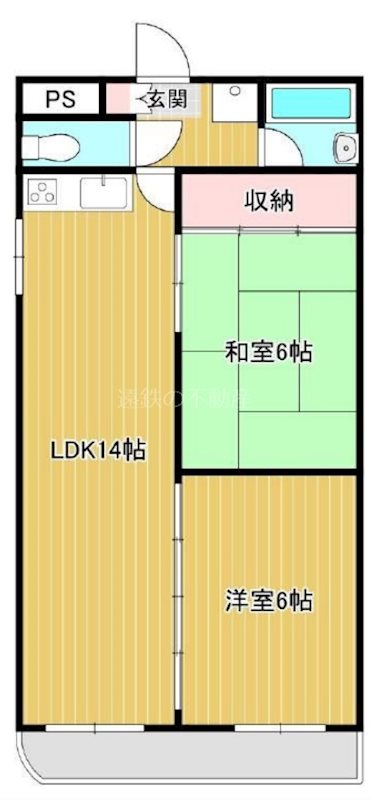 アソルティ伝馬町  601号室 間取り