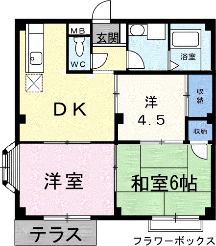 サニーハイツ 間取り図