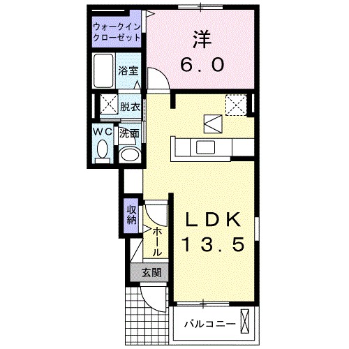 ユーリッソ 103号室 間取り