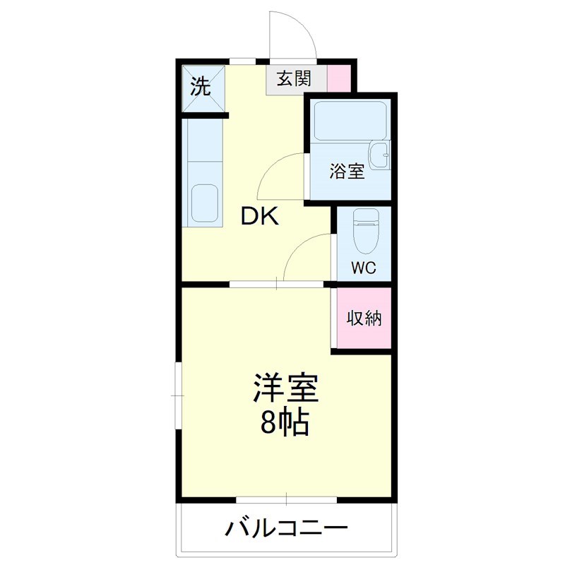 すこやかマーチ 203号室 間取り