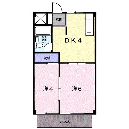 エレガンス葵 102号室 間取り