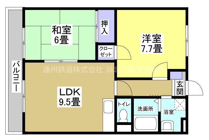 オールウェイズ 102号室 間取り