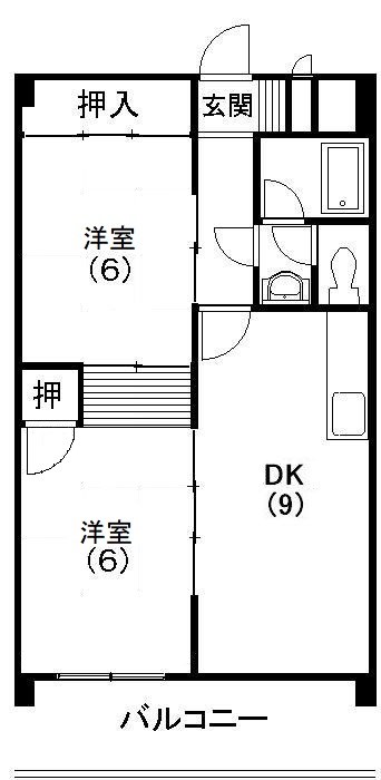 ファミール楊子 303号室 間取り