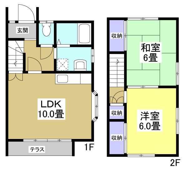 ララパーク D-2号室 間取り