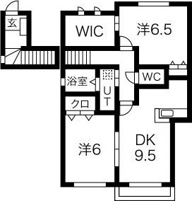 メゾン中村 Ｄ号室 間取り