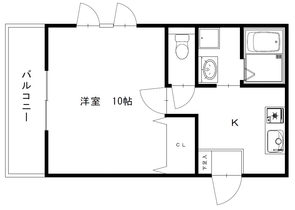 Ｔ－ＦＬＡＴ 1-F号室 間取り