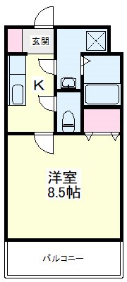 SunRise五番館（サンライズゴバンカン） 108号室 間取り