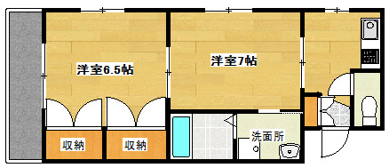 クレッセントハウス和合 301号室 間取り