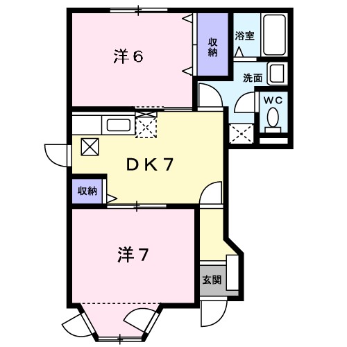 ユーフォリア 101号室 間取り