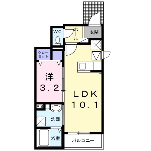 はるにとぶ（春飛） 101号室 間取り