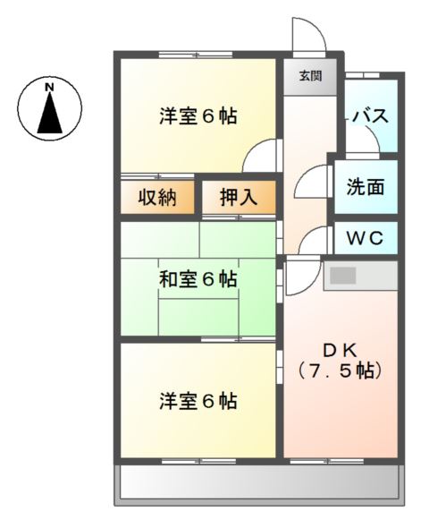 シャトーカナデ 間取り